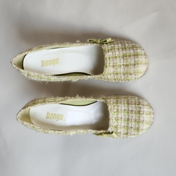 7 1/2 lime tweed heels, BONGO, Elle Woods style - Picture 2 of 8